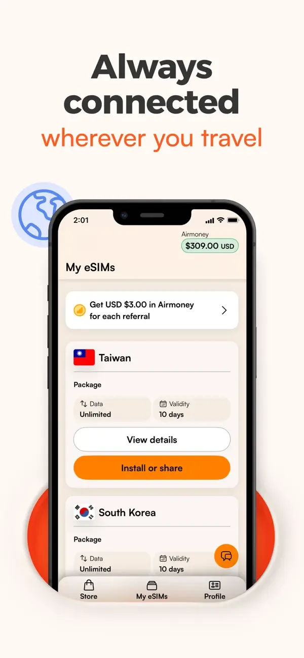 Airalo: eSIM Travel & Internet screenshot 3