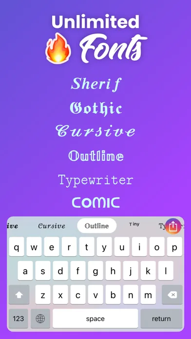 Social Fonts Keyboard for Bio screenshot 2