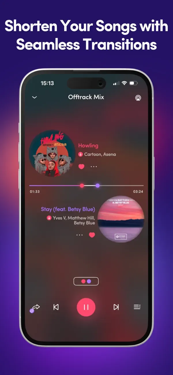 Offtrack: the AI DJ app screenshot 1