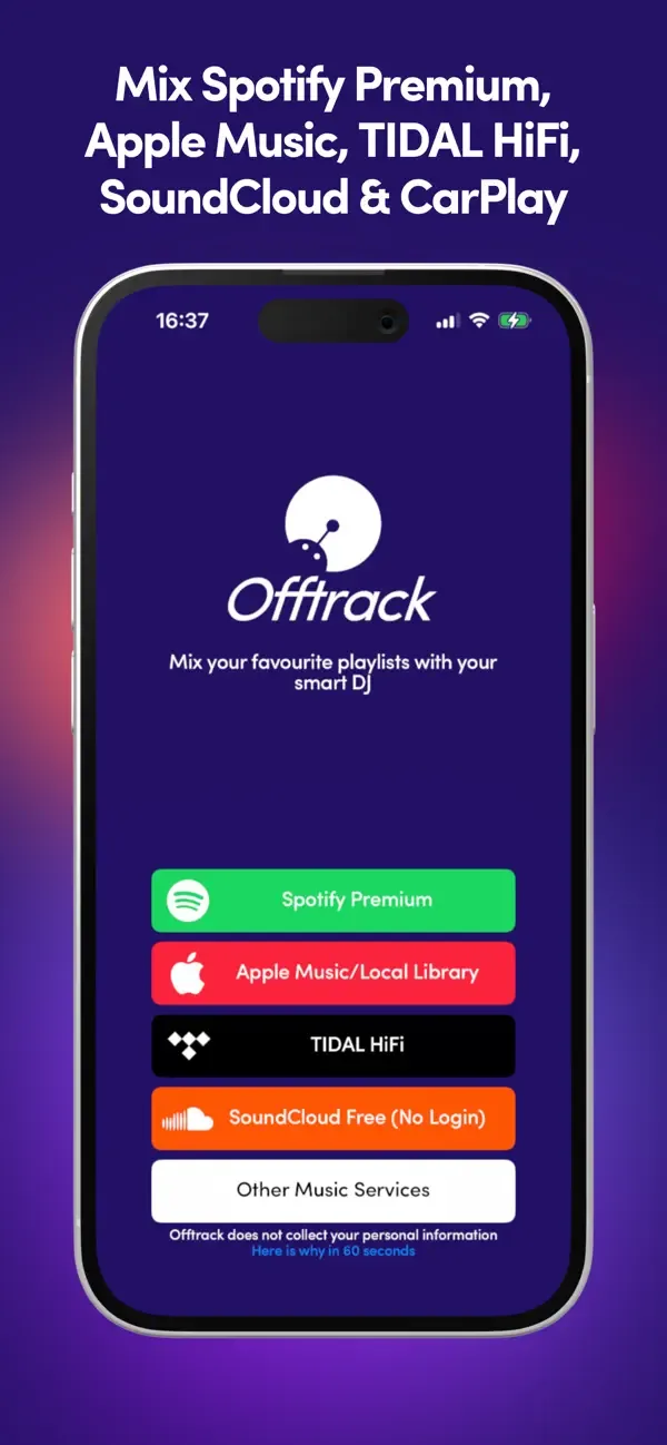 Offtrack: the AI DJ app screenshot 2