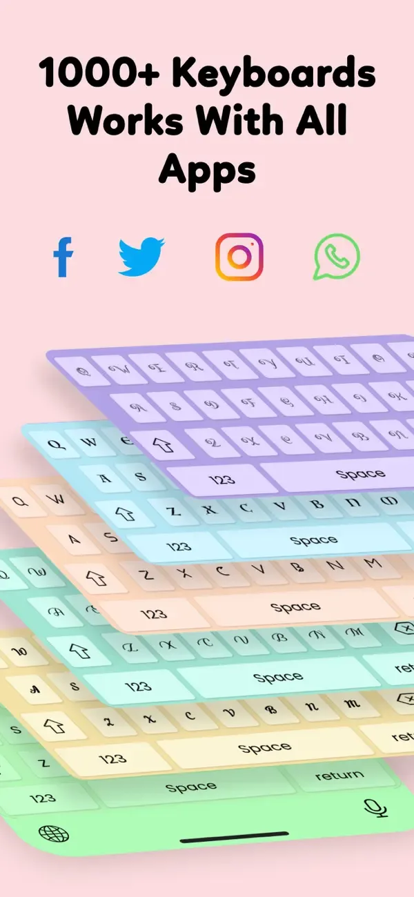 Fonts Keyboard for iPhone,iPad screenshot 5