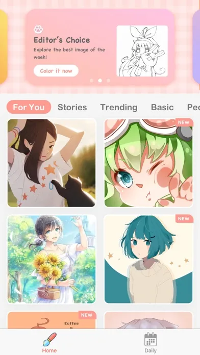 Anime Paint - Color By Number screenshot 2