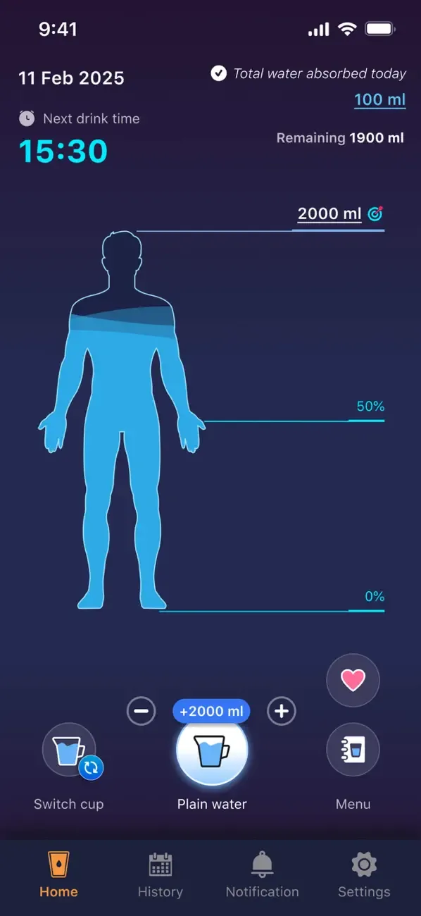 Drink water: Drinking reminder screenshot 1