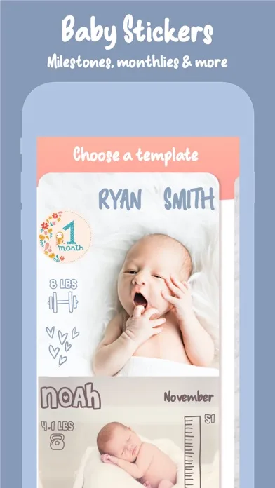 Bino: Baby Photo Editor App screenshot 3