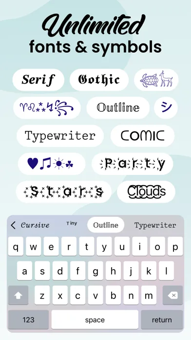 Fonts: Aesthetic Font Keyboard screenshot 4