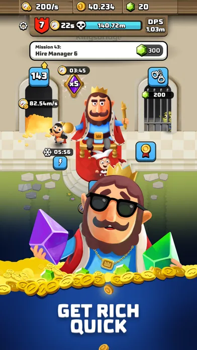King Royale: Idle Tycoon RPG screenshot 1