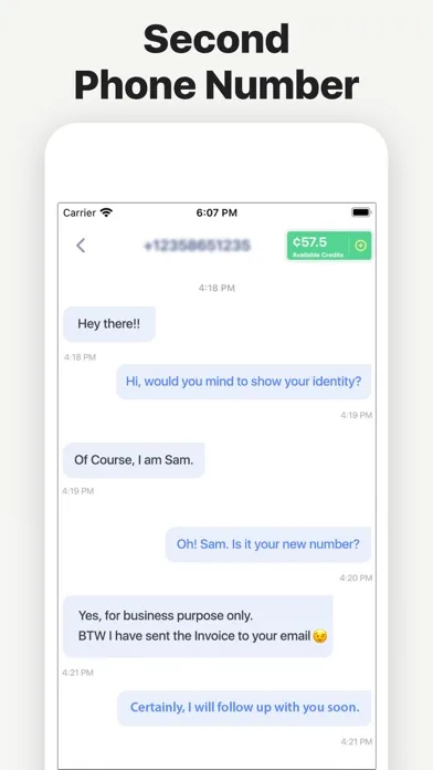 2nd Line - Second phone number screenshot 1