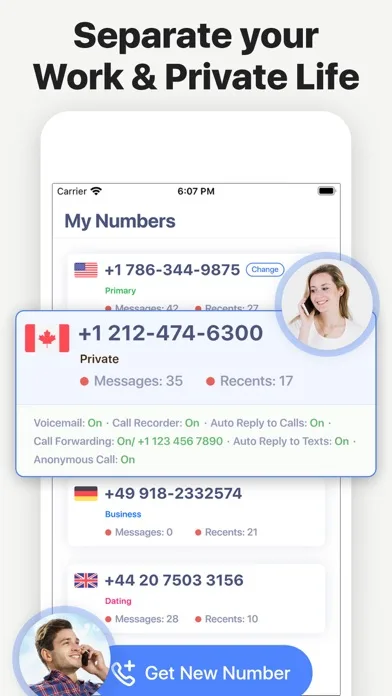 2nd Line - Second phone number screenshot 4