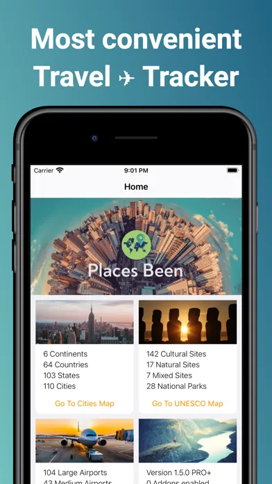 Places Been - Travel Tracker screenshot 1