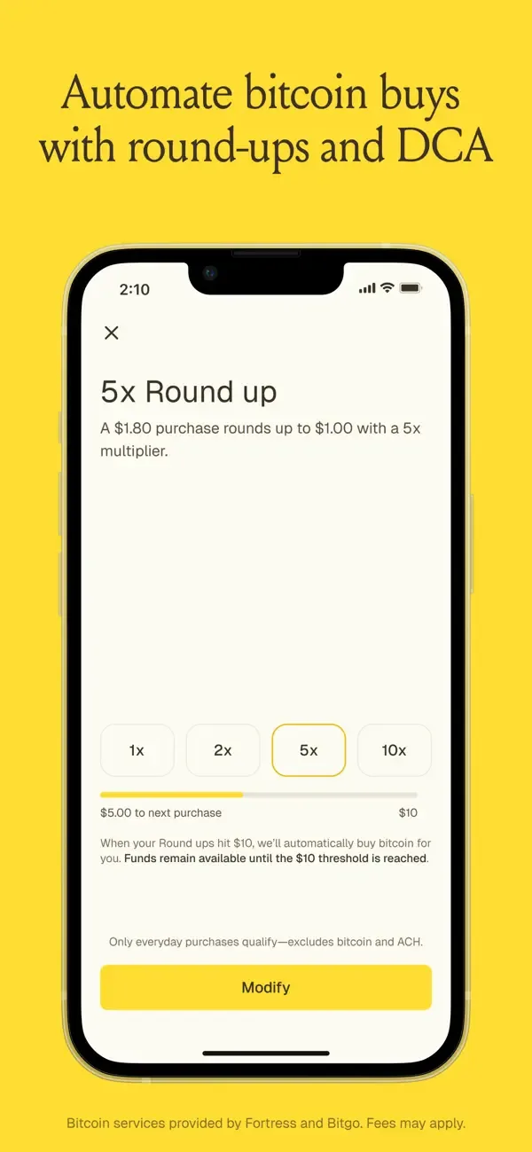 Fold: Bitcoin Personal Finance screenshot 4