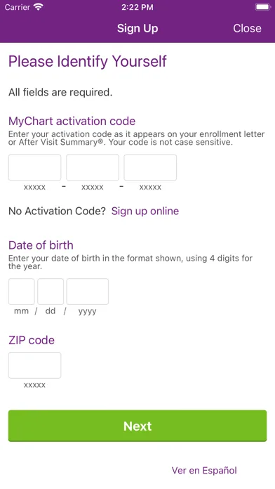 Trinity Health MyChart screenshot 2
