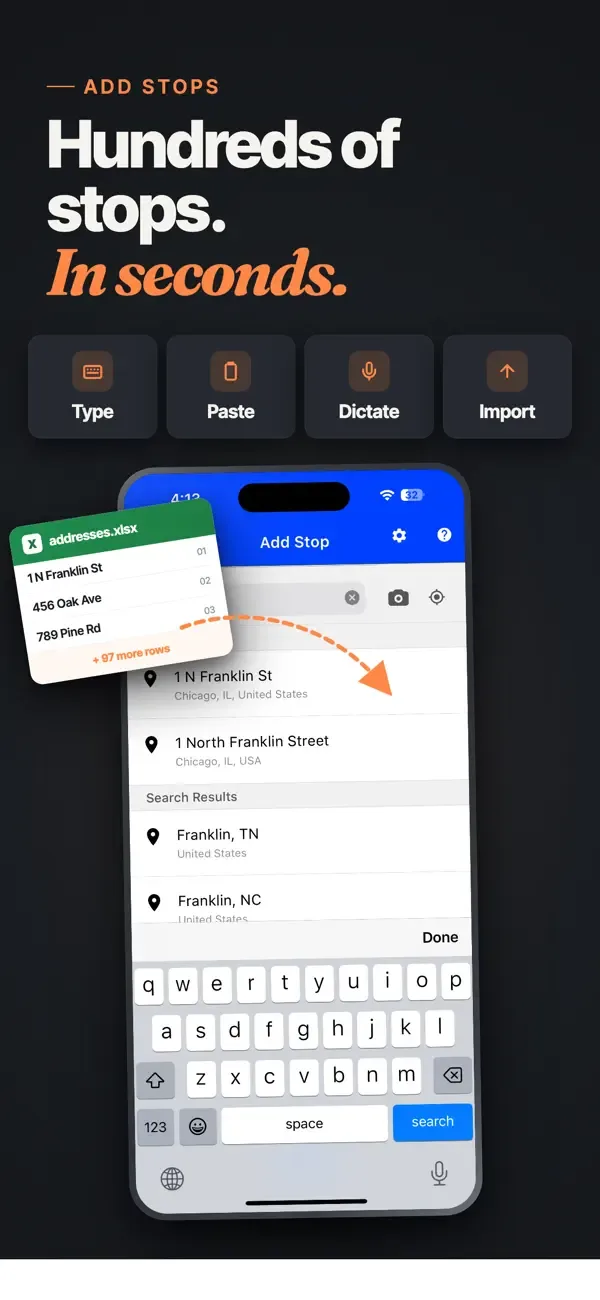 Upper: Delivery Route Planner screenshot 3