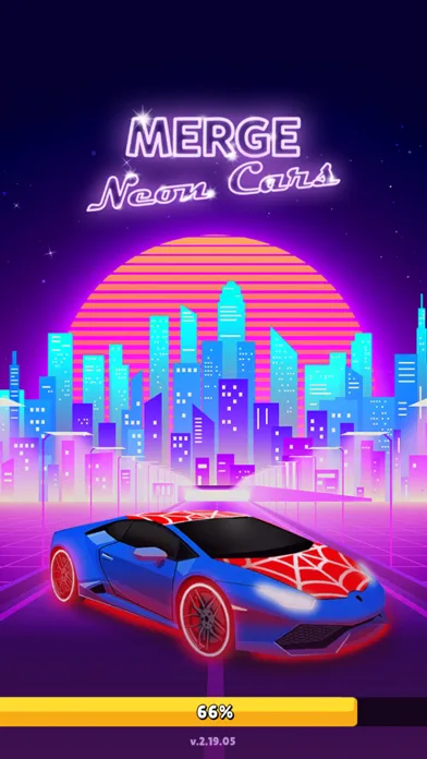 Merge Neon Cars - Merging game screenshot 1