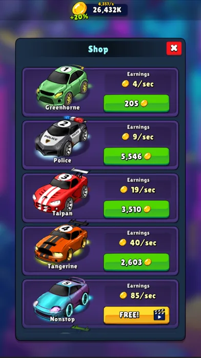 Merge Neon Cars - Merging game screenshot 4