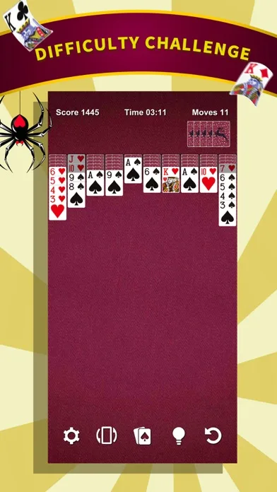 Spider Solitaire * Card Game screenshot 2