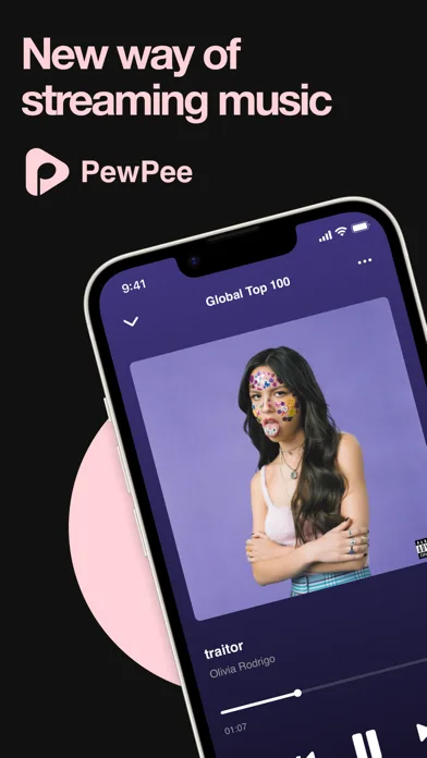 PewPee: Music Player Offline screenshot 1