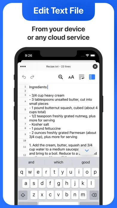 Text Editor. screenshot 1