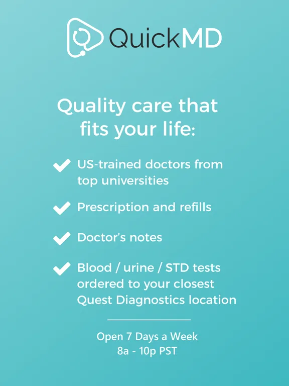 QuickMD - Online Doctor Visits screenshot 5