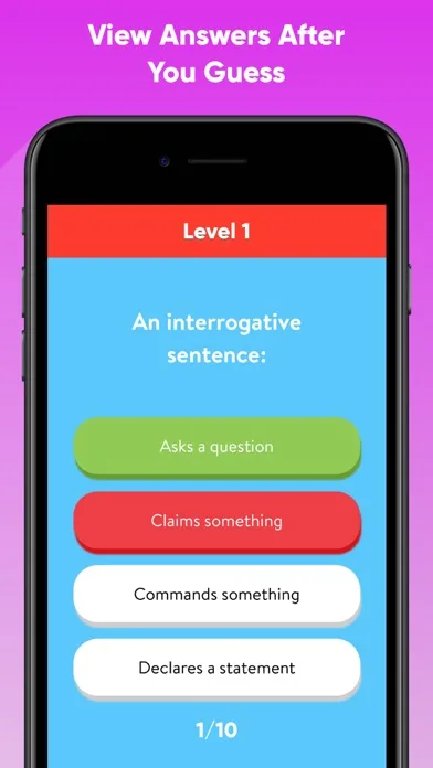 English Grammar Test Game screenshot 2