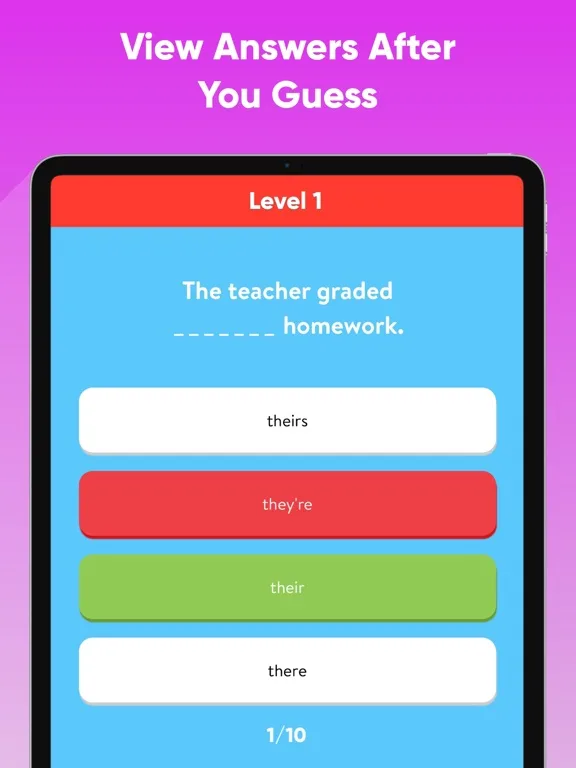 English Grammar Test Game screenshot 5