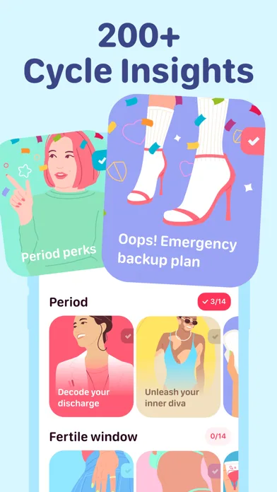 My period calendar Pinkllama screenshot 4