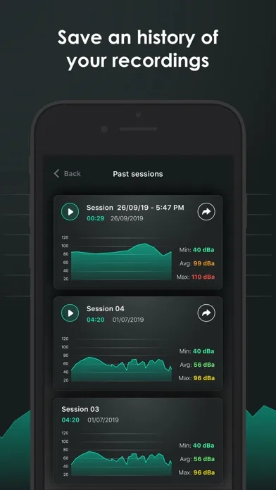 Decibel - sound level meter screenshot 3
