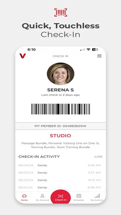 VASA Fitness Mobile screenshot 1
