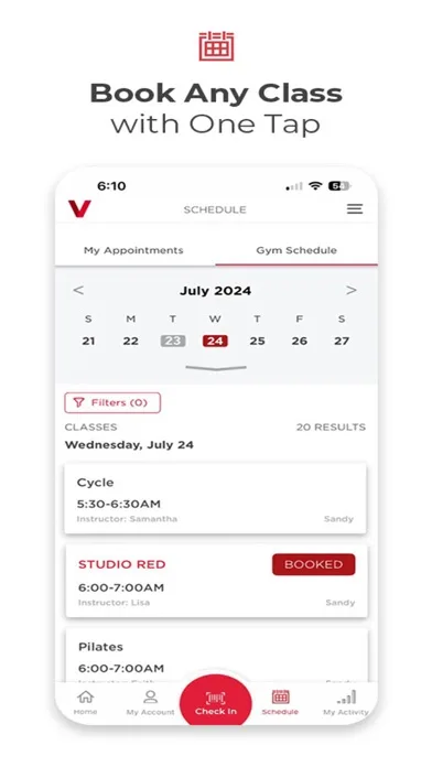 VASA Fitness Mobile screenshot 2