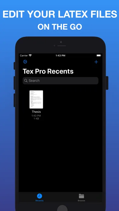 LaTeX Editor Tex Pro screenshot 1