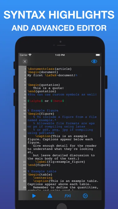 LaTeX Editor Tex Pro screenshot 2