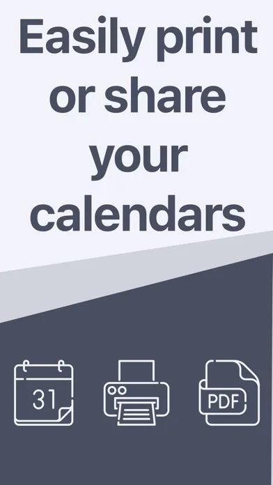 PDF Calendar - Print & Share screenshot 1