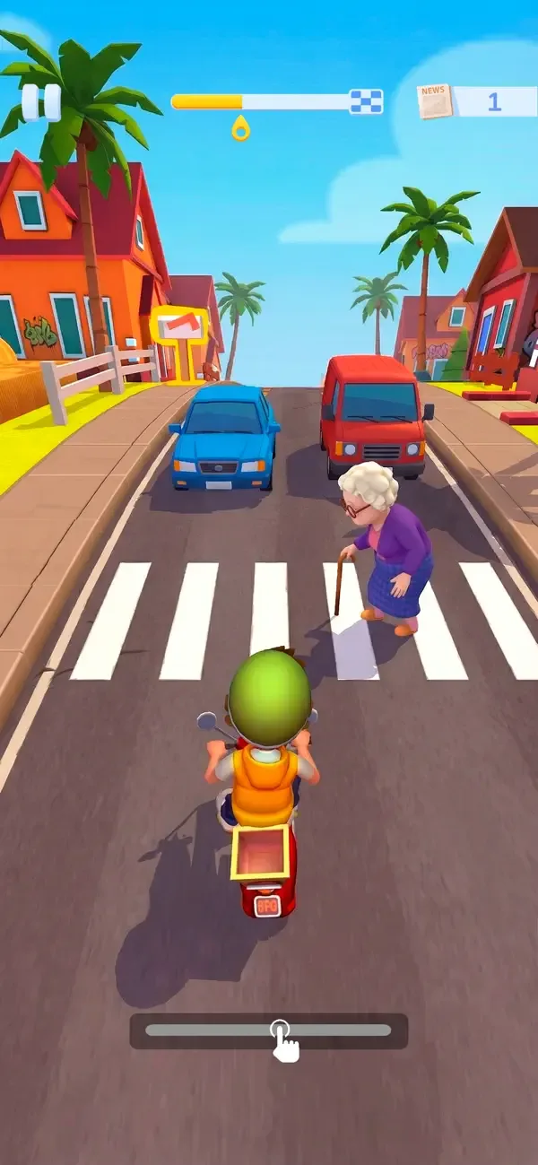 Paper Boy Race: Run & Rush 3D screenshot 1