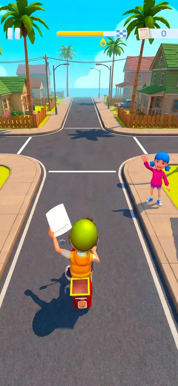 Paper Boy Race: Run & Rush 3D screenshot 2