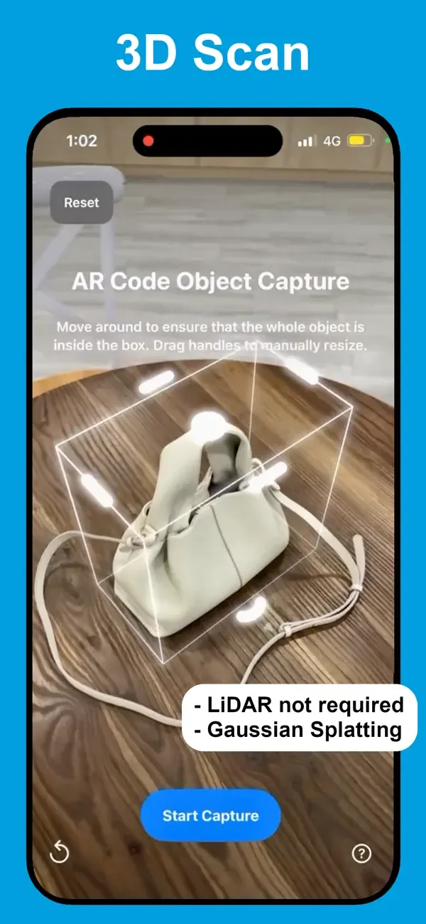 AR Code Object Capture 3D Scan screenshot 1