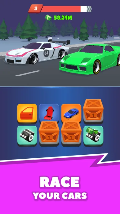 Night Race - Idle Car Merger screenshot 3