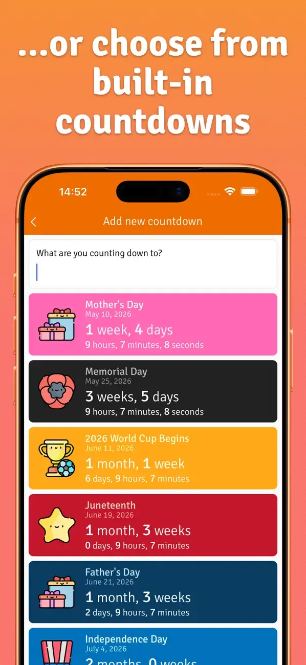 Countdown to Anything! screenshot 3