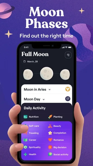Moonly: Moon Phases & Calendar screenshot 2