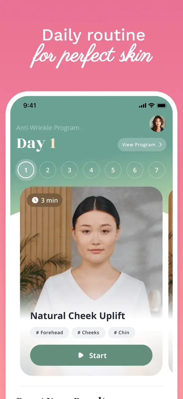 Luvly: Face Yoga Exercises screenshot 5