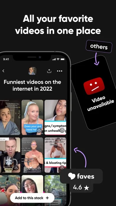 Faves - cloud video storage screenshot 1