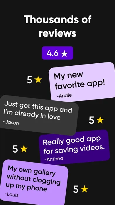 Faves - cloud video storage screenshot 2