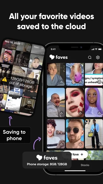 Faves - cloud video storage screenshot 3