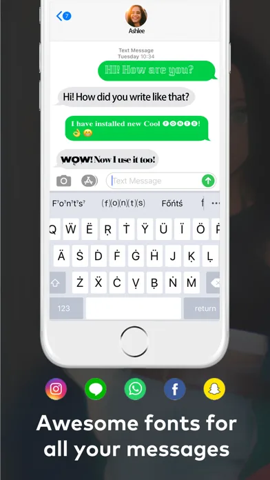 Fonts: Cool Font Keyboard screenshot 3