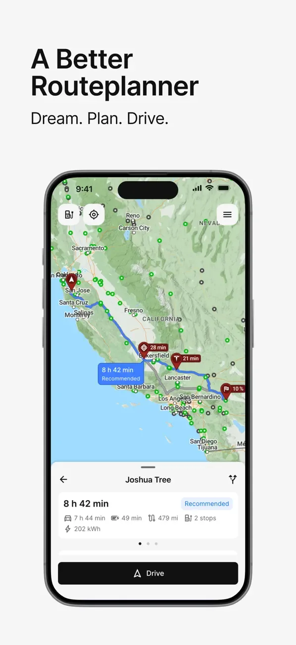 A Better Routeplanner (ABRP) screenshot 1