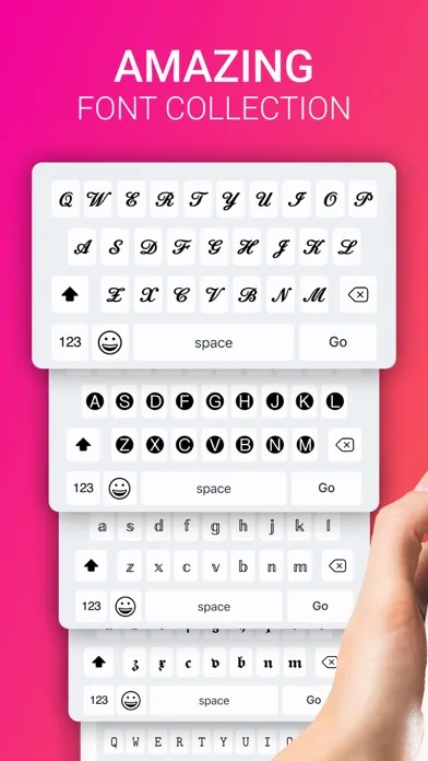 Fonts X for iPhones: Keyboard screenshot 2