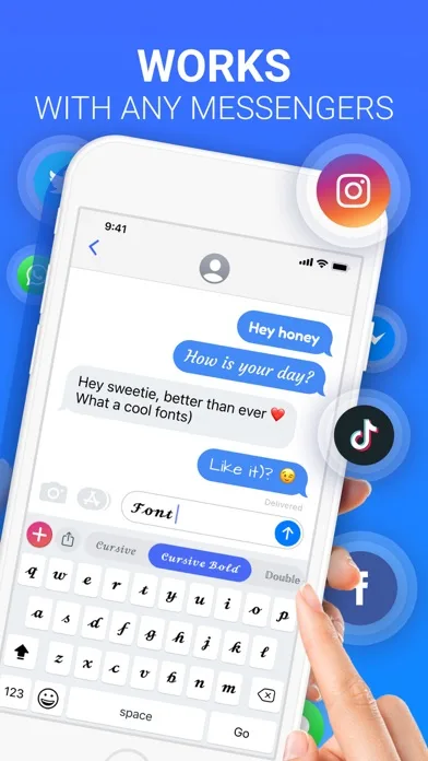 Fonts X for iPhones: Keyboard screenshot 3