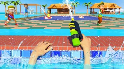 Water Shooting Pool Gun Arena screenshot 1