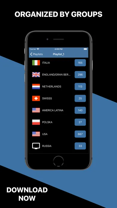 Mega IPTV - m3u Player screenshot 1