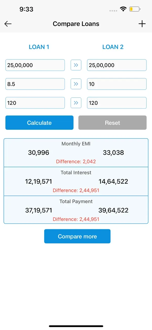 EMI Calculator : Loan Manager screenshot 3