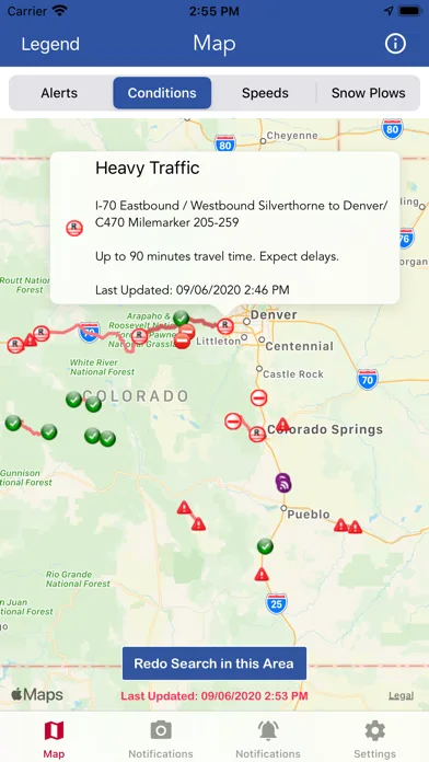 CDOT Colorado Road Conditions screenshot 1