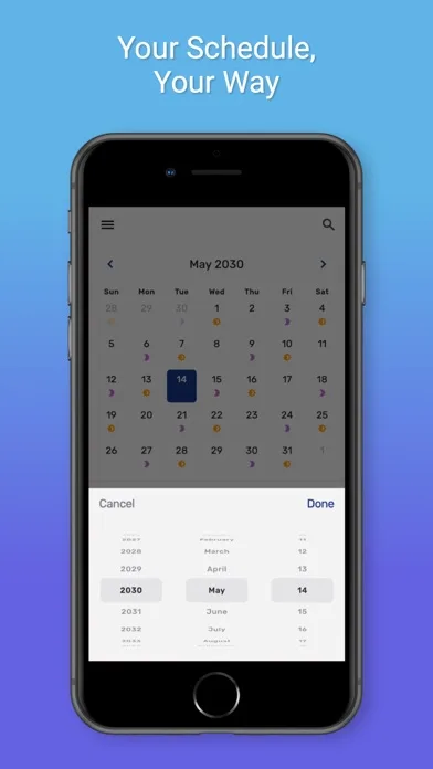 Monaweb -Shift worker calendar screenshot 2